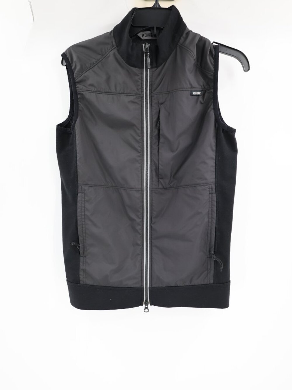 Chrome Industries Vest Men Small Full Zip Performance Travel Cycling merino wool